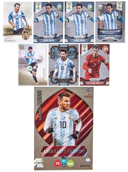 2013-18 Assorted Brands Lionel Messi and Cristiano Ronaldo Card Collection (8)